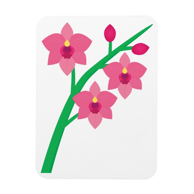 Orchids Magnet (Vertical)