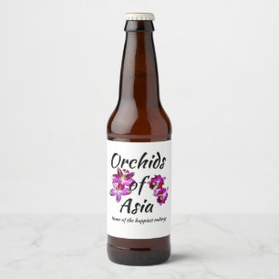 Orchids of Asia Beer Bottle Label