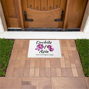 Orchids of Asia Doormat