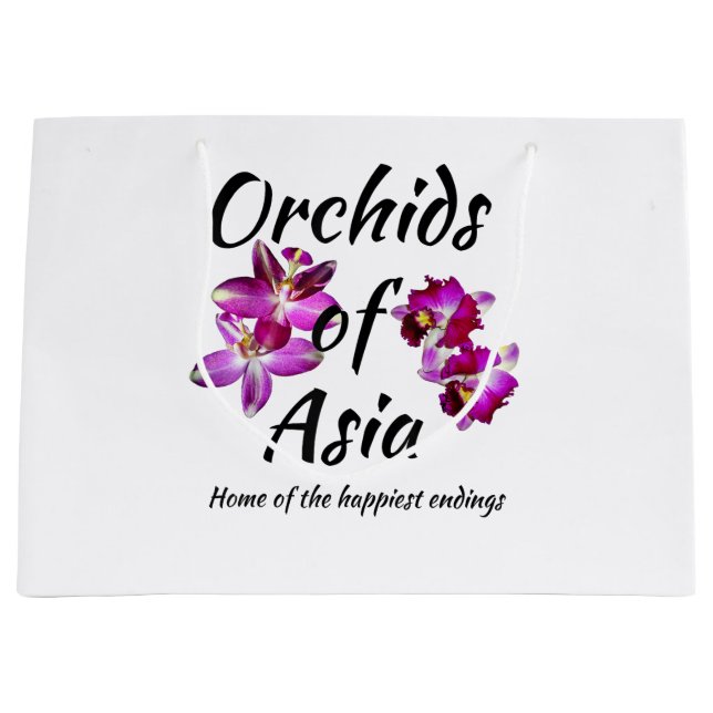 Orchids of Asia Large Gift Bag (Front)