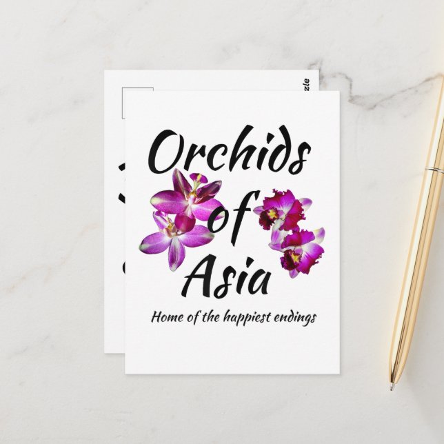 Orchids of Asia Postcard (Front/Back In Situ)