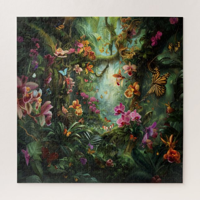 Orchids of the Rain Forest Jigsaw Puzzle (Vertical)