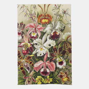 Orchids, Orchideae Denusblumen Ernst Haeckel  Tea Towel