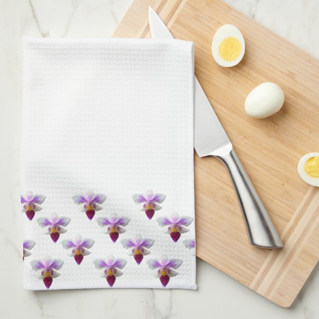 Orchids Tea Towel (Quarter Fold)