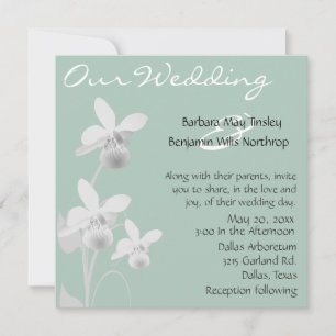 Orchids Wedding Invitation