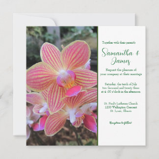 Orchids Wedding Invitation