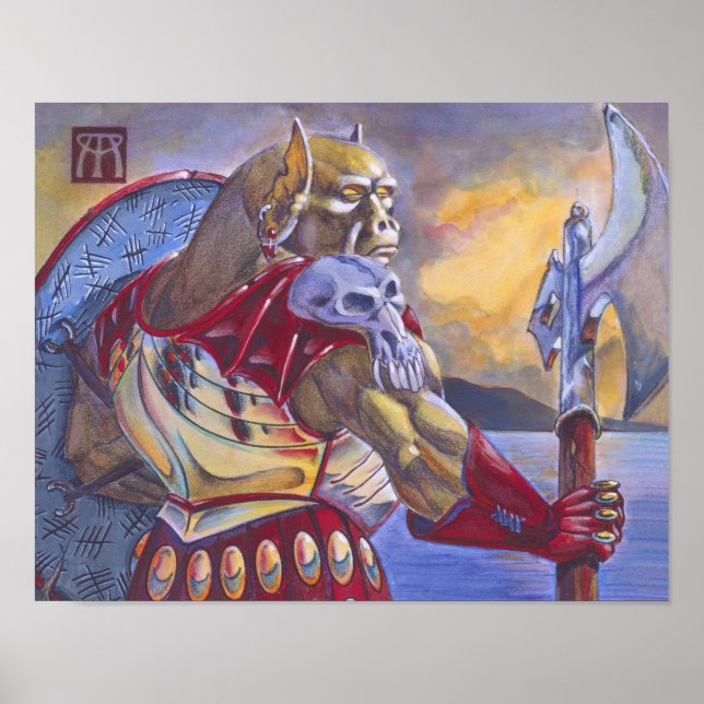 Orcish Veteran Poster (Front)