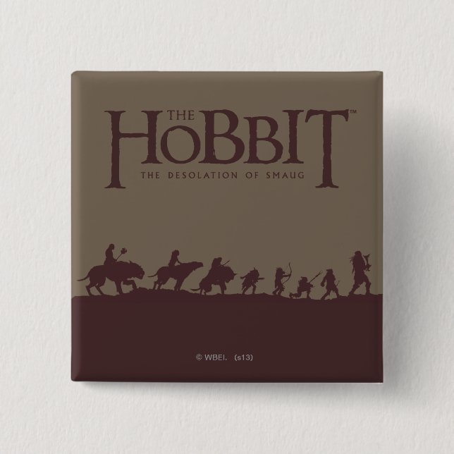 Orcs Graphic 15 Cm Square Badge (Front)