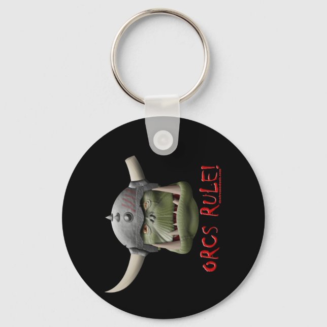 Orcs Rule! Key Ring (Front)