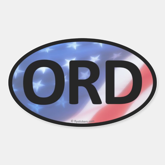 ORD Oval Sticker (Front)