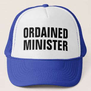 ordained minister trucker hat