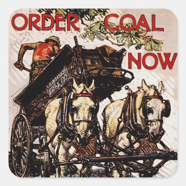 Order Coal Now Square Sticker (Front)