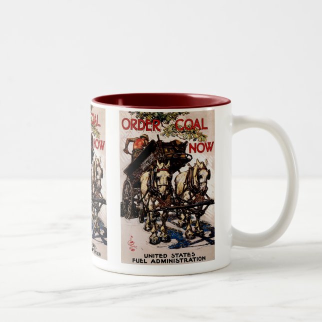 Order Coal Now Two-Tone Coffee Mug (Right)