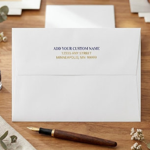 Order Custom Name Address and Return Address on Envelope