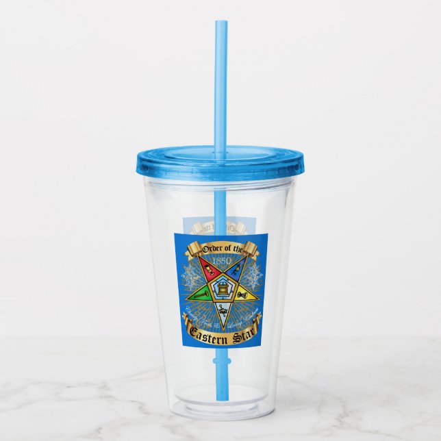 Order of Eastern Star Acrylic Tumbler (Front)