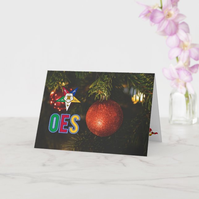 Order of Eastern Star Christmas Card (Orchid)