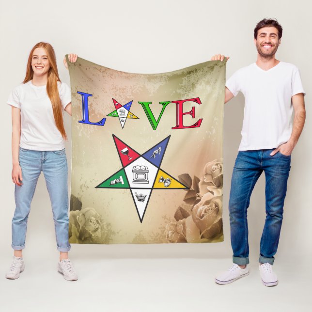  Order of Eastern Star Fleece Blanket (In Situ)