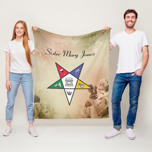  Order of Eastern Star Fleece Blanket (In Situ)
