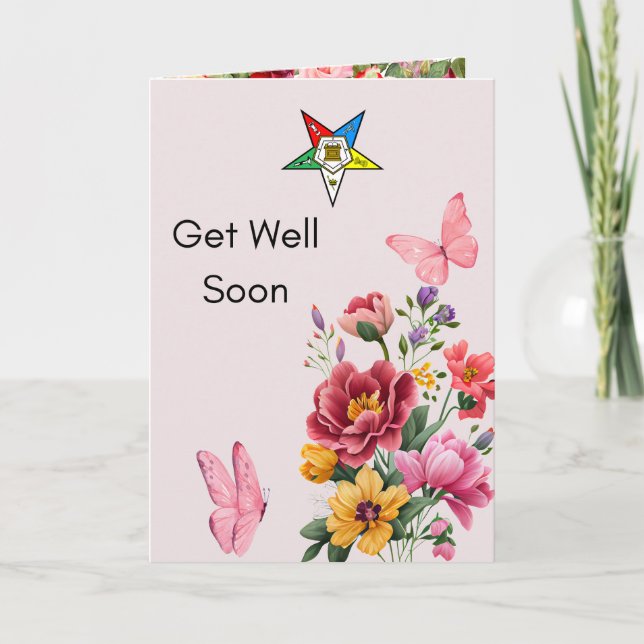 Order of Eastern Star Get Well Card for OES (Front)