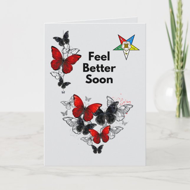 Order of Eastern Star Get Well Card for OES (Front)