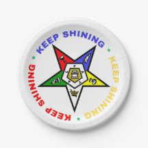Order of Eastern Star Paper Plates