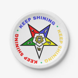 Order of Eastern Star Paper Plates