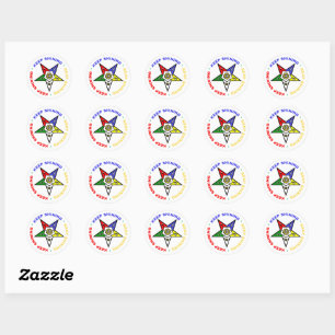Order of Eastern Star Stickers for Gift Package