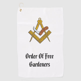 Order Of Free Gardeners Golf Towel