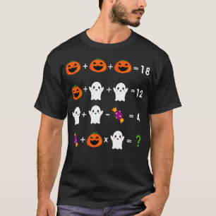 Order of Operations Halloween Quiz Funny Math Teac T-Shirt