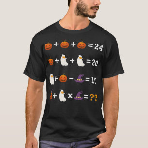 Order of Operations Halloween Quiz Math amadeus ti T-Shirt
