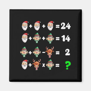 Order Of Operations Quiz Christmas Math Teacher Xm Magnet