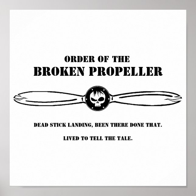 Order of the Broken Propeller Poster (Front)
