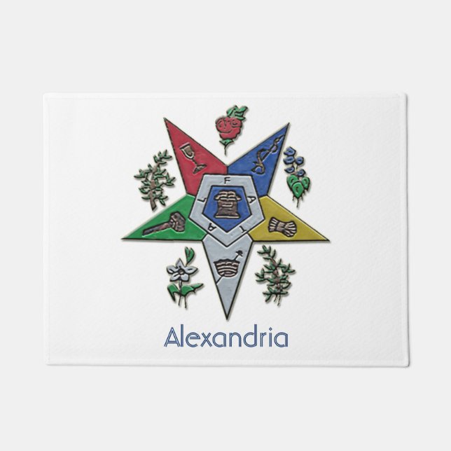 Order Of The Eastern Star Doormat (Front)