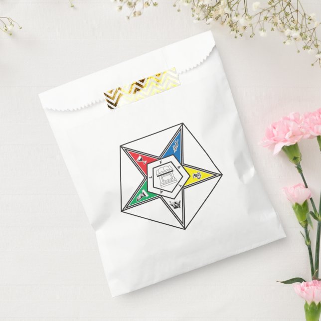 Order of the Eastern Star Emblem Favour Bag (Sealed)