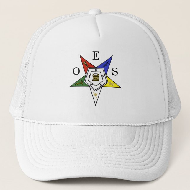 Order of the Eastern Star Emblem of the Order Trucker Hat (Front)
