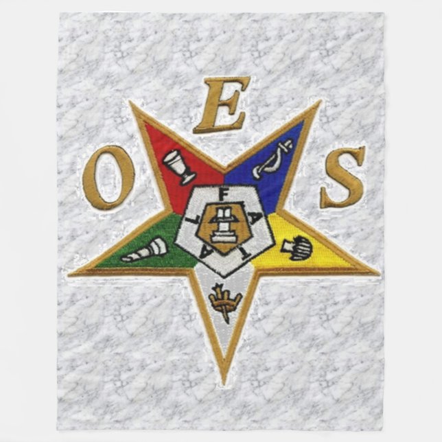 ORDER of the EASTERN STAR Fleece Blanket (Front)