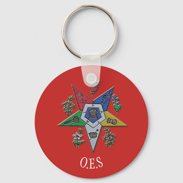 Order Of The Eastern Star Key Ring (Front)