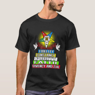 Order Of The Eastern Star Oes Fidelity Purity Fait T-Shirt