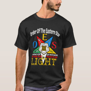 Order Of The Eastern Star Oes Guided By The Light T-Shirt