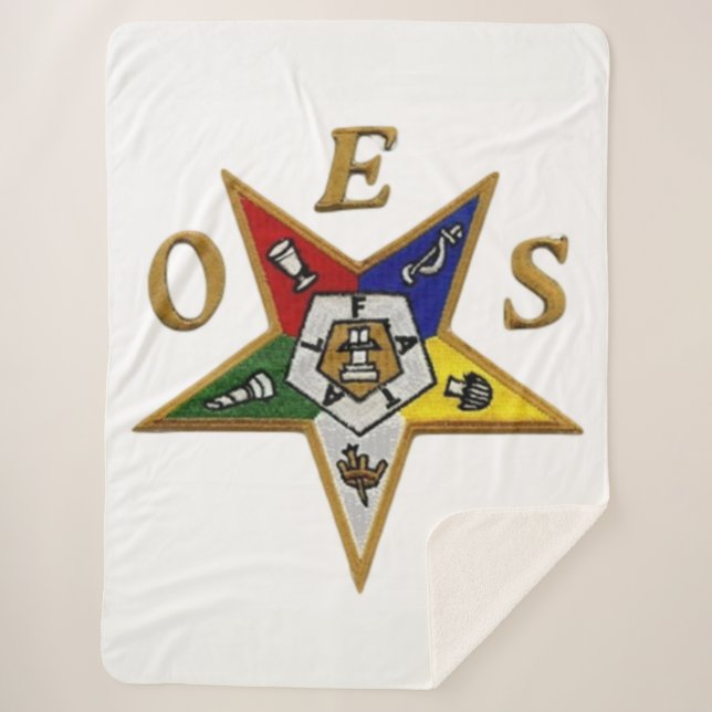 Order of the Eastern Star Sherpa Blanket (Front)