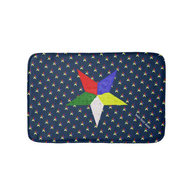Order Of The Eastern Star (Wavy)  Bath Mat (Front)