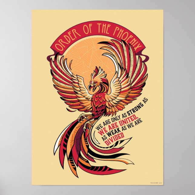 Order of the Phoenix Crosshatched Emblem Poster (Front)