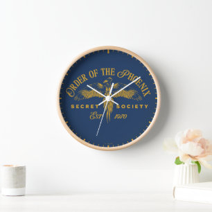 ORDER OF THE PHOENIX Secret Society Graphic Clock