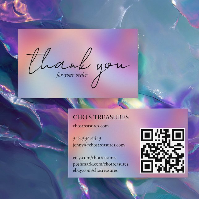Order THANK YOU Pretty Minimalist Blur Rainbow Business Card (Order THANK YOU Pretty Minimalist Blur Rainbow Business Card
)