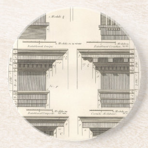 Orders of Architecture, Vintage Entablatures Coaster