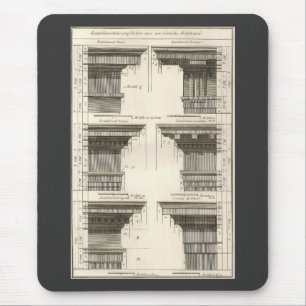 Orders of Architecture, Vintage Entablatures Mouse Pad