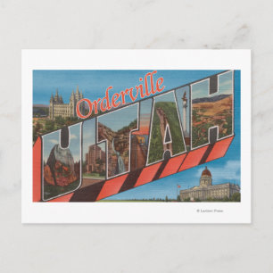 Orderville, Utah - Large Letter Scenes Postcard