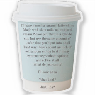 Ordinary Days Coffee Order 