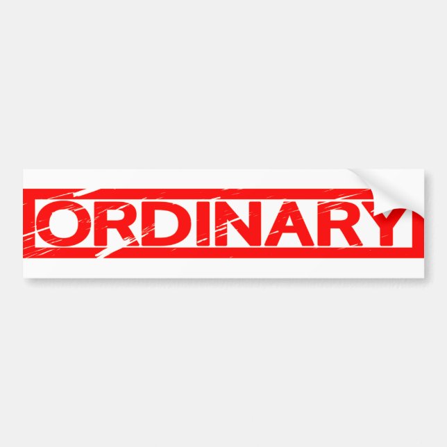 Ordinary Stamp Bumper Sticker (Front)