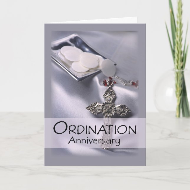 Ordination Anniversary Congratulations Card (Front)
